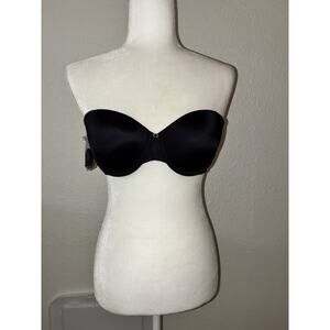 Vanity Fair Bra Beauty Back Full-Cov. Strapless Black 74345 36B New
